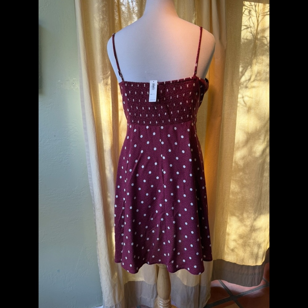 Old Navy Red and White Adjustable Strap Sundress - Picture 2 of 6